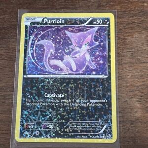 Pokemon Purrloin RC13/RC25 Legendary Treasures Radiant Collection Holo Card